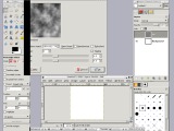 GIMP screen with the first layer