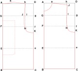 Pattern for the front and back