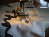 sewing the casing